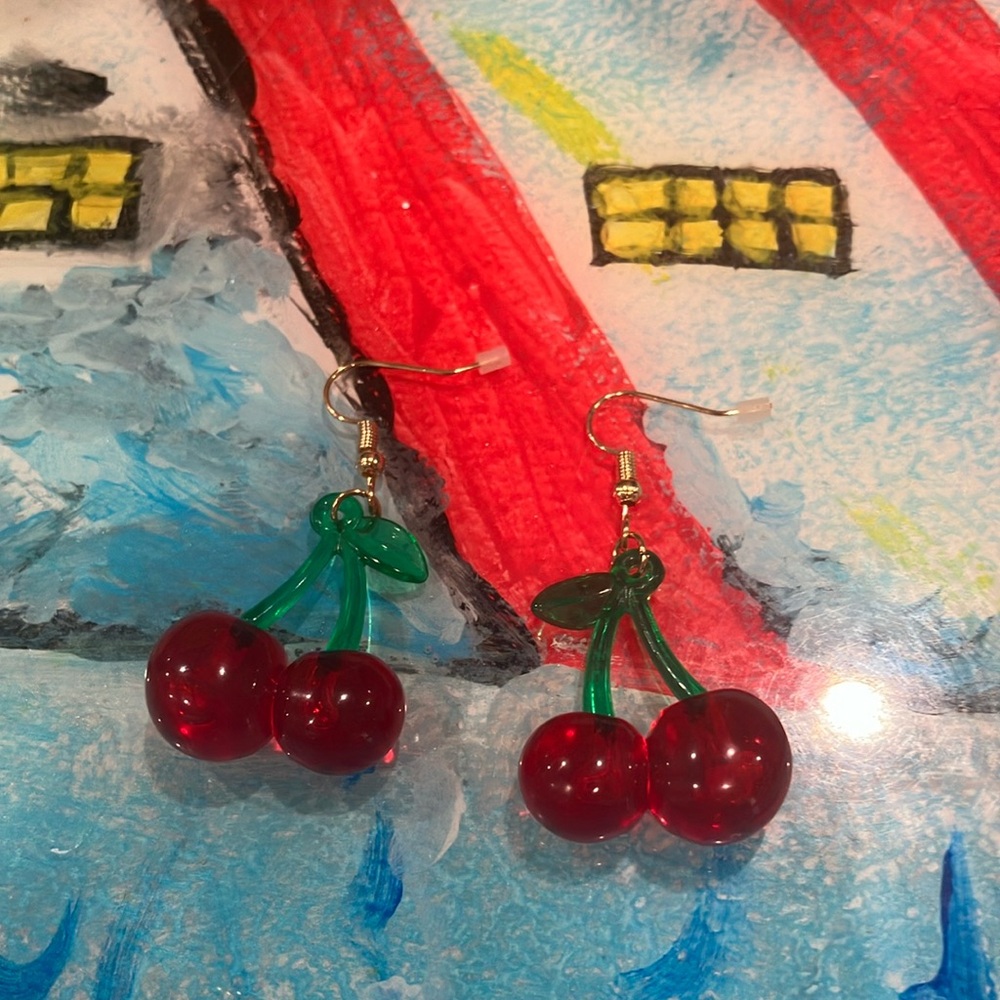 Cherry earrings